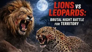 Lions vs Leopards: Brutal Night Battle for Territory | Full Wildlife Documentary