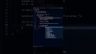 Array program in java #programming #java #coding #viral #shorts
