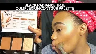 Black Radiance Powder Contour Palette (light to medium) review + demo