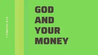 God and Your Money ~ International Full Gospel Church ~ Pastor Bobby Natividad