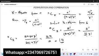 Permutation and Combination Pt2.