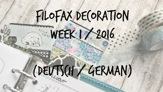 Filofax Decoration Week 1 (german/deutsch)