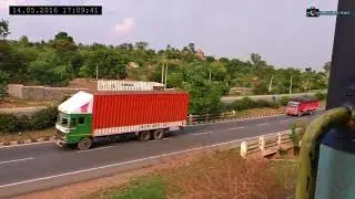 Train Ride Along the Highway | Pune WDG4 Goes Crazy with TATA-YPR Express | Epic Horn & Notch Sounds