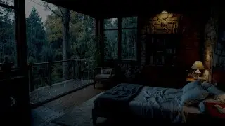 Silent Night with Rain Sounds 24/7(No Ads)😴Thunder Sounds for Sleep Instantly& Heal Mind