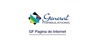 GF Pagina de Internet - www.generalformulations.com