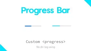 How to make progress bar - Custom progress bar css javascript || Codser Run