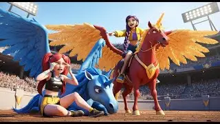 RUMI Gets Unicorn Racing Championship - KPOP Demon Hunters #kpop #huntrix #rumi #kpopdemonhunters