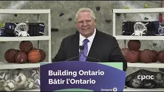 Premier Doug Ford on sports and rec funding, Ontario legislature's keffiyeh ban – April 18, 2024