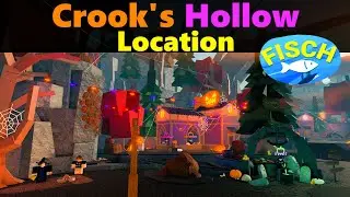 Как попасть в Crook's Hollow в Roblox Fisch | Расположение Crook's Hollow #roblox #fisch