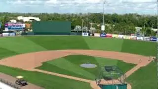 KFGO video: Panoramic view of Hammond Stadium from press box