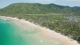 Nacpan Beach EL NIDO PHILIPPINES Aerial Video - 4K Stock Footage - Item #271