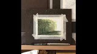 Watercolor Demo #339 - Wall of Trees (Atmospheric Perspective)