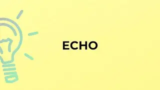 What is the meaning of the word ECHO?