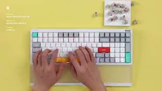 NuPhy Halo96 V2 Typing Sound Test - Silent Red Clear-Top