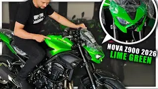 CHEGOU A NOVA Z900 2026 LIME GREEN - TODOS OS DETALHES