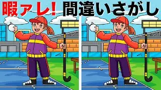 【間違い探しクイズ】YouTube動画のイラストでまちがい探し！老化防止・アハ体験にどうぞ | 90秒で3つの違いに気付けるかな？全5問のまちがい探しで集中力を発揮！【脳トレ】