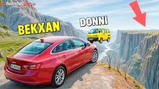 KONYONDAN ENG TEZ MASHINA UCHIB O'TA OLADI FAQAT! MALIBU YOKI SPARK QAYSI BIRI TEZ - BEAMNG,DRIVE