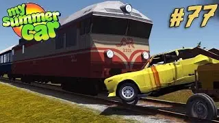 TREN CONTRA EL COCHE AMARILLO - MY SUMMER CAR #77