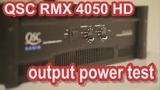 QSC RMX 4050 HD professional audio amplifier dyno run power test PA Endstufe Leistungstest #proaudio