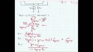 ECE3204 Lecture 13D - Source-coupled Pair with Current Mirror Load - Common-mode Voltage Gain