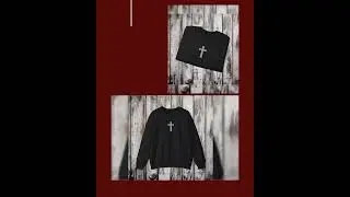 Leopard Print Cross Sweatshirt | Christian Faith Cross Graphic