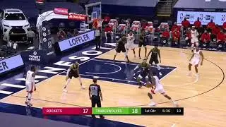 Jaesean Tate a little hesitation eluding the defense and slam it home