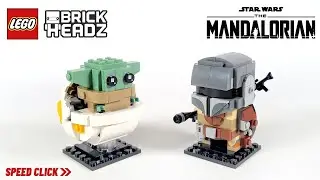 His pulse RIFLE is CUTE! LEGO Brickheadz #75317. The Mandalorian and the Child / Speed Build Review
