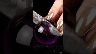 Dark Amethyst Glass Elderberry Cut With Surgical Precision