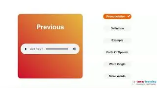 PREVIOUS - Definition, pronunciation, grammar, meaning - Practice grade 10 vocabulary
