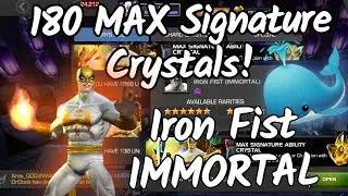 180 Crystals for Immortal Iron Fist WOW! Crazy Opening for Marvel Contest of Champions | Unicorn