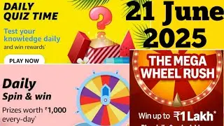 Amazon Quiz Answer Today Amazon The Mega Wheel Rush Quiz Answer Today Amazon Sale Offers Today Amazo