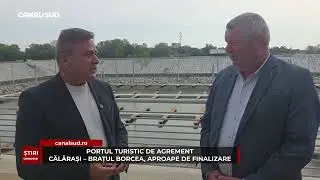 CANAL SUD / PORTUL TURISTIC DE AGREMENT CĂLĂRAȘI &ndash; BRAȚUL BORCEA, APROAPE DE FINALIZARE