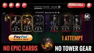 Fatal Twisted Tower 60 & Reward 🎮 Mortal Kombat Mobile▫️MK Mobile #mortalkombatmobile #mkmobile #mkm