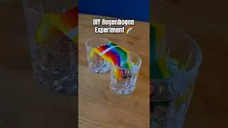 DIY Regenbogen Experiment #experiment #kidsactivities #funforkids #kindergarten #science #kids #diy