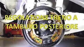 Regolazione ganasce freno a tamburo posteriore a seguito anomalia durante la frenata.
