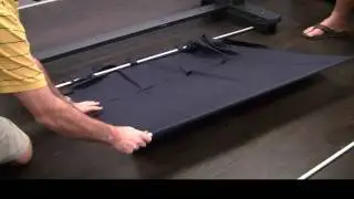 Canon iPF8300S Setup - Paper Basket Assembly & Mounting the Printer