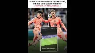 They're a joy to Watch 👀☠️ #football #pedri #frenkiedejong #barcelona #viral#shorts #bar&ccedil;a#ucl#edit