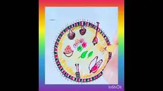How to draw Puja Thali.#traditional#design#shorts