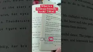 What is a dyslexia friendly book? 📚👀 ad #dyslexia #dyslexic #dyslexiafriendly