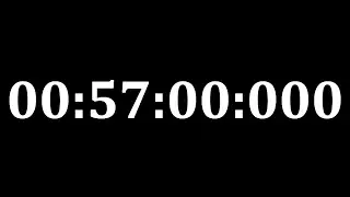 CLOCK 57 minutes = 3420 seconds = 3420000 miliseconds, Full HD 60fps, no audio