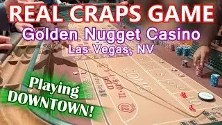 DOWNTOWN CRAPS ACTION - Live Craps Game #20 - Golden Nugget, Las Vegas, NV - InsidetheCasino