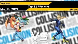 [Smash Ultimate] Collision 2019 (Top 32) - Marss (Zero Suit) vs Wishes (Pokemon Trainer)