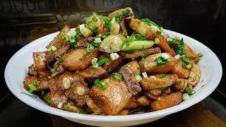 廣東話影片｜南乳芽菇燜五花腩｜當時得食，節令之選｜只要加入南乳炒香再燜煮，保証又是飄香十尺，好送飯之選！