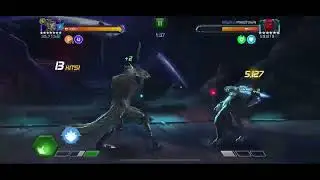 MCOC 7 star rank 3 Corvus VS Red Skull battleground Crit me meta