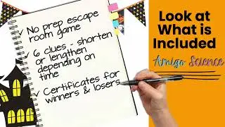 Halloween Escape Room Reading Comprehension Math Logic Worksheets Activities