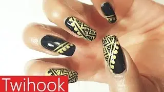 Navratri Special(Indian festival) nail art by Priyanka