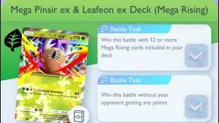 Pok&eacute;mon TCG Pocket - Mega Pinsir ex & Leafeon ex Deck (Mega Rising) | Mega Rising Mission