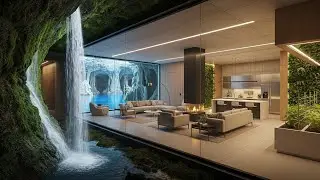 I Built a Luxury Underground Home Behind This Waterfall (No One Can Find It) | ASMR