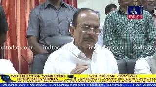 Akbaruddin Owaisi, Mahdmood Ali, AK Khan inspects Waqf Board Building