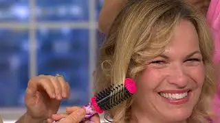 Calista GoGo Mini Round Brush Hair Styling Tool on QVC